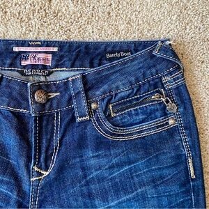 ReRock for Express y2k 00’s embroidered jeans